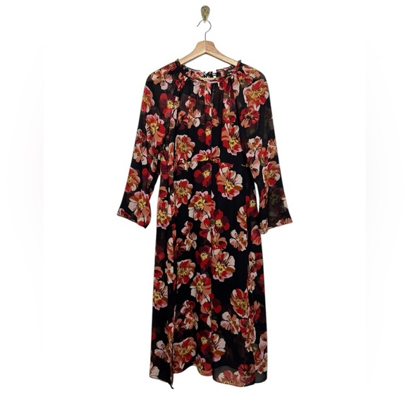 MADEWELL Shirred Midi Dress French Rose M - Picture 6 of 14